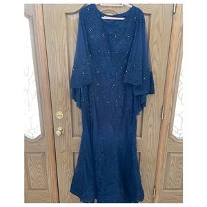 Mother of the bride dress. Comes with attached shawl.